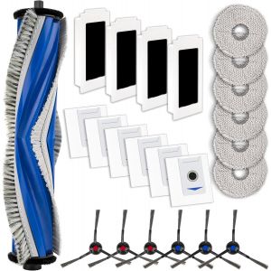 (23 Pièces) T30 Pro Omni Pièces De Rechange Pour Aspirateur Robot Ecovacs Deebot T30 Pro Omni/ T30 Omni, 1 Brosse Rotative, 6 Brosses Latérales, 4 Filtres Hepa, 6 Sacs À Poussière,[SSE7114033] - Neuf