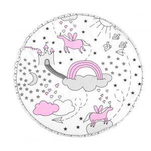 Tapis De Jeu Pour Bebe, Imprime Recto Verso, Mignon, Rampant, Couverture, Decoration De Chambre (Rose) - Neuf