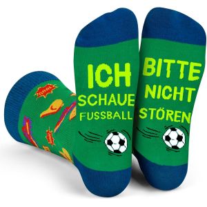 Jgd-Chaussettes Amusantes Pour Homme Et Femme, Papa, F&ecirc;te Des P&egrave;res, Adolescents, No&euml;l, Anniversaire, F&ecirc;te Des Raves, Bleu-Vert, 40-48 - Neuf
