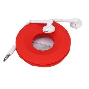 Enrouleur de câble en silicone pour écouteurs et câbles USB - Noir - Neuf