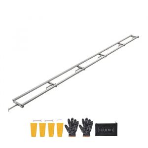 Rail de Guidage pour Scierie Mobile Portative-Duoku-Longueur de Coupe 4,57 m-Guide en Aluminium Ajustable pour Tronçonneuse - Neuf
