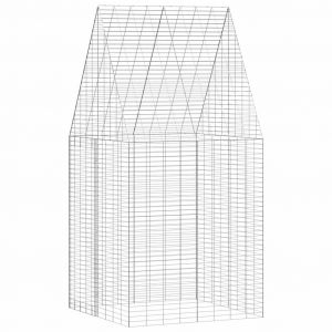 Vidaxl Cage Pour Lapins Argent 400 X 100 X 210 Cm Acier Galvanis&eacute; - Neuf
