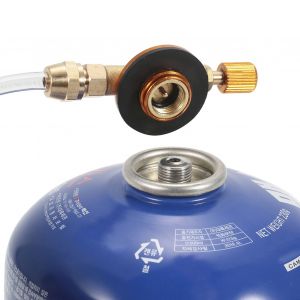 Adaptateur De Recharge De Propane Pour CuisinièRe à Gaz De Camping En Plein Air, Adaptateur De Bouteille De Gaz, Convertisseur Coupleur De RéServoir De Remplissage De Gaz, Accessoires De CuisinièRe D'extéRieur - Neuf
