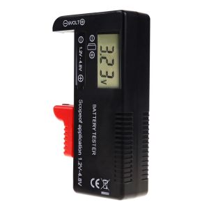 Testeur de piles, testeur de piles num&eacute;rique pour piles boutons AAA AA C D 9v 1,5v, testeur de piles universel pour piles domestiques, testeur de piles pour tous types de piles - Neuf