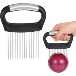 Mevronisshop-Ustensile De Cuisine : Coupe-Oignons Avec Support Et Po&ecirc;le &Agrave; Coquille Coupe-L&eacute;gumes Multifonction Pour Tomates Pommes Terre Ustensile Cuisine De Style Professionnel - Neuf