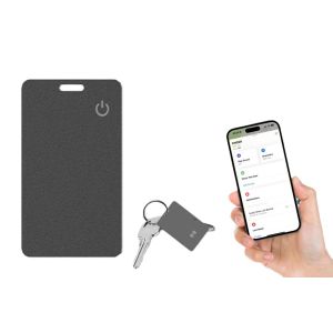 Carte de suivi intelligente pour l'application Localiser d'Apple - Localisateur d'objets Bluetooth GPS, rechargeable et &eacute;tanche - Neuf