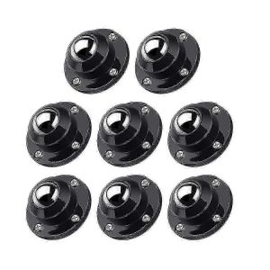 Paquet de 8 roulettes auto-adhésives pour meubles,capacité de charge 28 lb par roue,pivot à profil bas - Neuf