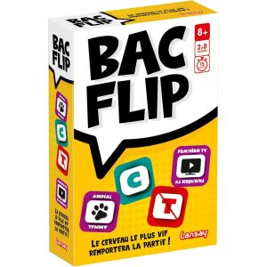 Nsiecd-- Bac Flip - Jeu De Soci&eacute;t&eacute; D'ambiance Amusant Pour Enfants D&egrave;s 8 Ans - Trouvez Des Mots Avec Lettres Et Th&egrave;mes - D&eacute;veloppe R&eacute;flexes & Imagination - Jeu De Cartes - 2 &Agrave; 6 Joueurs - En Fran&ccedil;ais - Neuf