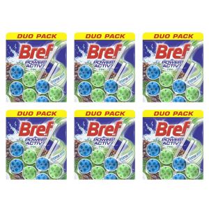 Bref Lot de 6 Duos pack 2 Blocs WC 50g Power Activ' Pin  Nettoyant Détartrant WC - Neuf