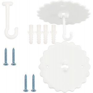 Lot De 2 Crochets De Moustiquaire De Plafond Adhesif Crochets Pour Ciel De Lit Suspension De Lit Superposé Super Colle Crochets De Lit À Baldaquin Pour Suspendre La Moustiquaire - Neuf