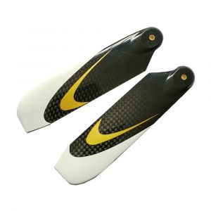 1 Paire De Pales De Queue En Fibre De Carbone De 86 Mm Pour H&eacute;licopt&egrave;re Rc De Classe 550 - Neuf
