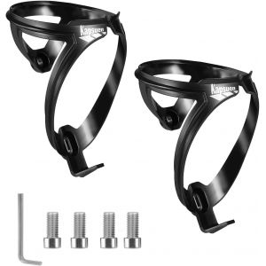 Kal-Lot De 2 Porte-Bouteilles De Vélo - Porte-Gobelet De Vélo - Avec Bouteille D'eau De 610 Ml, 700 Ml, 750 Ml, Vis, Légers Et Solides - Pour Vtt, Vélo De Route - Noir - Neuf