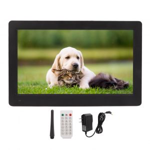Cadre photo numerique 11,6 pouces, interface multimedia HD haute definition, cadre photo pour photos, 100-240 V, noir, prise americaine 100-240 V - Neuf