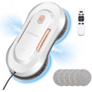 lbgwp60-Cl-3 Robot Nettoyeur Vitres 3800 Pa Avec Fonction Pulvérisateur Robot Laveur De Vitre Nettoyeur De Vitres Automatique Robot De Nettoyeur De Vitres Électrique Avec Double Pulvérisation D'Eau - Neuf