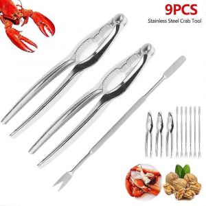 Crabeaux Craquelins Pics Cuillères Ensemble D'outils Pour Fruits De Mer Ensembles D'outils En Acier Inoxydable Pelure De Crabe Crevettes Outil Pince À Homard Accessoires De Cuisine - Neuf