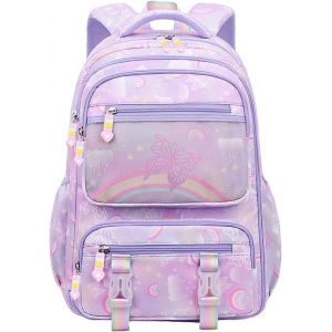 CHECARZHN--NO1-Sac À Dos Pour Enfants Fille, Cartable Filles Sacs D'École Primaire Grande Capacité Sac A Dos Maternelle Léger Sacs Scolaires Pour 5-12 Ans - Neuf