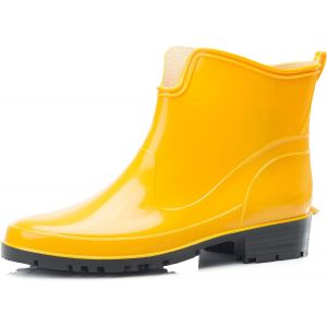 Utigh-Bottes En Caoutchouc Pour Femmes Courtes Bottines Imperméables Bottes De Pluie Élégantes Et Confortables La-930 - Neuf