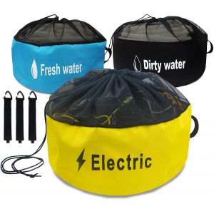 Sac de rangement pour tuyau de camping-car, 3 pièces, sac de rangement pour équipement de camping-car, sac de rangement pour tuyau d'eau - Neuf