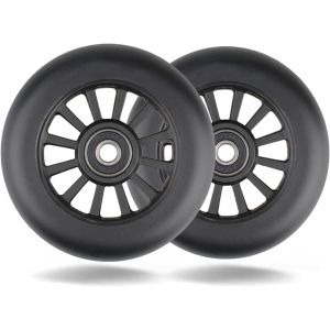 Pro Stunt Scooter Wheels 100mm With Abec 9 Bearings Compatible With Razor/Apollo/Cox Swain Scooters And Most Freestyle Scooters With 100mm Wheels (Black) - Neuf