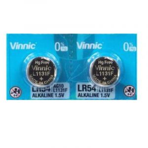 2 piles AG10 Vinnic /L1131/LR1130/189/V10GA/RW89/D189 - Neuf