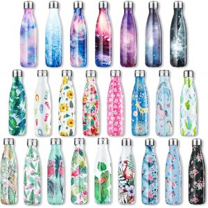 Bouteille D'eau En Acier Inoxydable Sans Bpa Thermos Double Paroi Isolée Sous Vide Gourde Isothermes - Froid 24h Ou Chaud 12h - 350ml / 500ml /750ml - Neuf