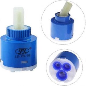 Remplacement du robinet mélangeur à cartouche en céramique 3pcs (bleu 35mm) - Neuf