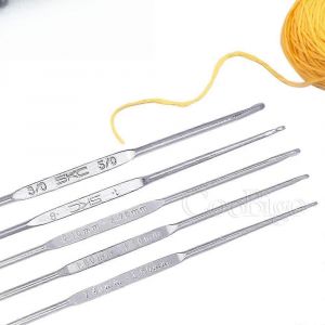 1pcs Crochet Crochet Aiguilles &Agrave; Tricoter Double Extr&eacute;mit&eacute; Pull Fil Tissage Outils Couture Crochet Bricolage Artisanat Accessoires M&eacute;tal 1-3mm - Neuf