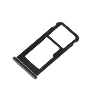 Support De Plateau Pour Double Carte Sim Oem, Pi&egrave;ce De Rechange Pour Nokia 6.1 (5,5 Pouces)/Nokia 6 (2018) - Noir - Neuf
