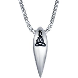 Kal-Collier Vintage Pour Homme, Pendentif Rune Viking, Bijoux Amulette Nordique Pour Homme - Neuf