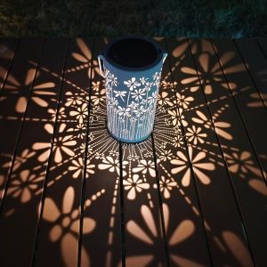 Lanterne Solaire Ext&eacute;rieur, Lampe Solaire Exterieur &Eacute;tanche Ip65 En M&eacute;tal Avec Crochet De Berger, Lumi&egrave;re Solaire Pour Jardin Ext&eacute;rieur Table Patio Balcon Camping Cour D&eacute;coration - Neuf