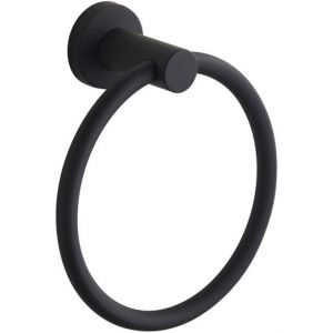 ERYI-Anneau Porte-Serviette Rond En Acier Inoxydable 304 Pour Salle De Bain Noir - Neuf