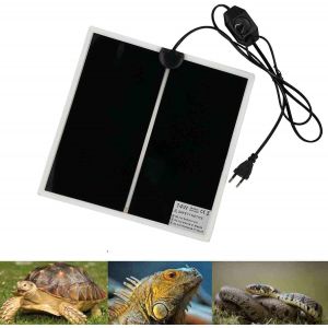 Tapis Chauffant Pour Reptiles, 28 X 28 Cm, Réglable, Avec Contrôle De La Température, Pour Terrariums, Reptiles (Tortues, Serpents, Lézards, Geckos, Araignées) - Tapis De Sécurité Pour Aquarium - Neuf