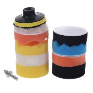 11 pièces 76mm kit de polissage de voiture dans tampon de polissage éponge ensemble d'éponge pour le polissage du kit de voiture - Neuf