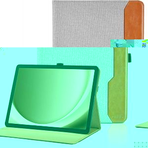 JGD-Coque pour Samsung Galaxy Tab A9+/A9 Plus 11 Pouces (SM-X210/ SM-X215/SM-X216) 2023 Business Premium PU Cuir Cover Tablette Housse de Protection Auto R&eacute;veil/Sommeil, Multi-Angle &Eacute;tui avec Poche - - Neuf