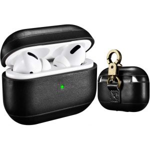 Étui AirPods Pro, protection antichoc portable en cuir véritable - Neuf