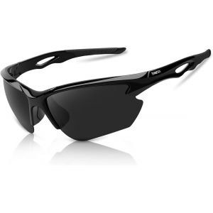 Asfasfq-Lunette De Soleil Sport Polarisée, Lunettes De Cyclisme Homme Femme Pour Cyclisme, Conduite, Golf, Ski, Pêche Et Course À Pied Avec Protection Uv400 Et Monture Tr90 Incassable - Neuf
