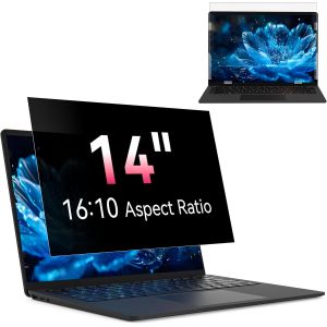 Filtre de Confidentialit&eacute; 14 Pouces 16:10, Filtre Ecran Ordinateur Portable Compatible avec HP/Dell/Acer/Lenovo/Thinkpad/Envy, Amovible Anti Espion/Lumiere Bleue Protection Ecran Film Laptop - Neuf