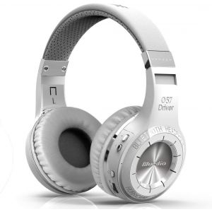 Ht Casque Bluetooth Sans Fil, Casque Sans Fil 5.0 Avec Fonction Cloud/Contrôle De La Voix, Ultra Léger Casque Bluetooth Supra-Auriculaire (Sans Fente Pour Carte Micro Sd/Radio Fm) (Blanc) - Neuf