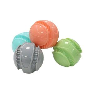 Lot De 4 Balles De Jeu Durables Pour Chien - Caoutchouc Tpr, S&ucirc;res Et Engageantes, 8 Cm De Diam&egrave;tre, Couleurs Assorties - Neuf