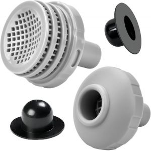Kit de pièces de Rechange d'entrée et de Sortie d'eau de Piscine Hors, Pièce de Rechange pour Accessoires de Piscine Intex/Coleman(1 Set) - Neuf