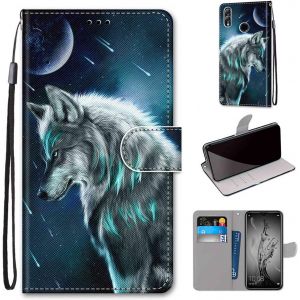 Kal-Coque Etui Pour Huawei P Smart 2019 / Honor 10 Lite Étui Housse En Cuir Avec Carte Fente, Fonction Support Fermeture Magnétique Coque Compatible Pour Huawei P Smart 2019 / Honor 10 Lite - Neuf