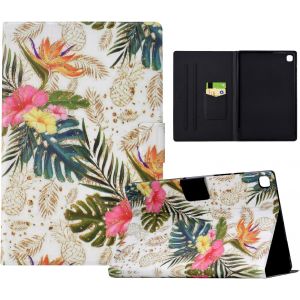 Kal-Coque Pour Samsung Galaxy Tab S6 Lite 10.4 Pouces Sm-P610/P613/P615/P619, Multi-Angle Support Etui À Rabat Housse De Protection Motif De Couleur Avec Veille/Réveil Auto, Ananas - Neuf