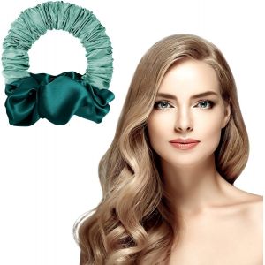 KAL-Heatless Hair Curlers, Boucle Sans Chaleur, Rouleau À Cheveux Sans Chaleur, Curling Ribbon Hair, Pour Cheveux Naturels Grandes, Boucles Outils De Coiffure Bricolage (Vert) - Neuf