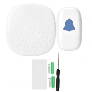 Sonnette intelligente sans fil avec emetteur de securite domestique, 52 sonneries, prise americaine 85-240 V - Neuf