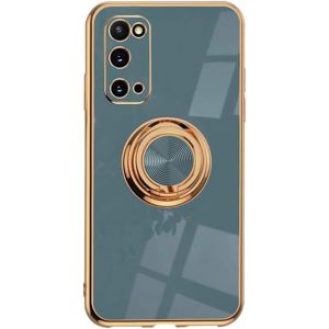 Kal-Coque De Protection Pour Samsung Galaxy Note9, Téléphone Portable En Silicone Tpu Avec Anneau De Support À 360° - Support Magnétique Pour Voiture, Protection Antichoc - Neuf
