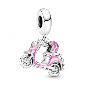(Moto Rose), Breloque En Verre De Murano Mat, Perles En Argent Sterling 925 Pour Bracelets, Bijoux D'anniversaire D'halloween Pour Femmes Et Filles - Neuf
