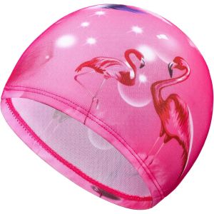 Meimie-Bonnet De Bain Pour Enfants Garçons Filles Bonnet De Natation De Dessin Animé Mignon Bonnet De Piscine En Nylon Confortable Chapeau De Natation Pour Protection Cheveux (Style Flamant Rose) - Neuf