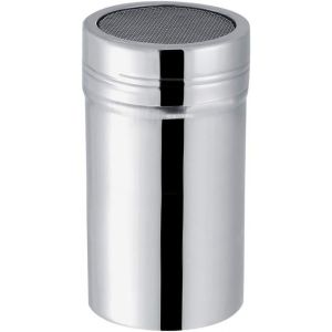 Jexnovashop-Saupoudreuse En Acier Inoxydable 201 - Pour Farine/Cacao/Sucre, Avec Tamis Inox &Agrave; Maille Fine, Compatible Caf&eacute; P&acirc;tisserie (Grand) - Neuf