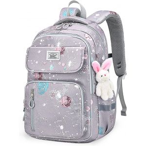 Sac à Dos Enfant Cartable Fille Primaire Imperméable Sac a Dos Garcon Multi Poche Cartables Scolaires au Design Ergonomique Grande Capacité Cartables pour CE1-CE2,CM1-CM2 D'école Étudiants[T321] - Neuf