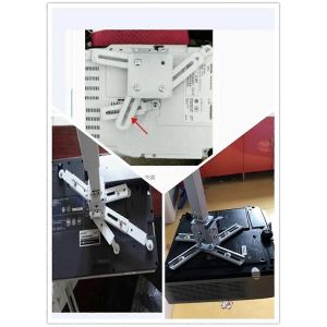 Universal C6/2/3 TD96 TD97 Support mural de plafond pour projecteur Blanc - Neuf